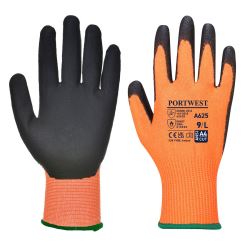 Neprořezné rukavice Hi Vis TEX 5, oranžovo-černé