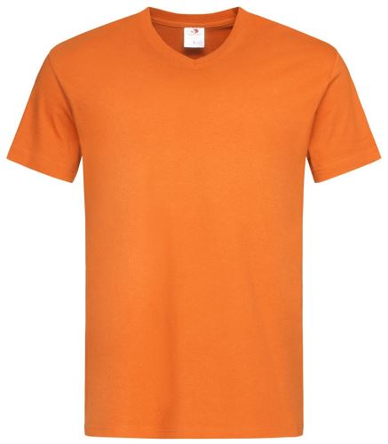 Pánské tričko Stedman Classic V-neck ST2300, oranžové