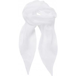 Dámský šifónový šátek, bílý