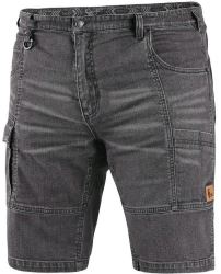 Kraťasy jeans CXS MURET, šedo-černé