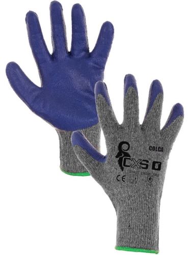 Povrstvené rukavice COLCA, šedo-modré