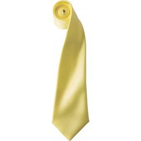 Saténová kravata, citronová