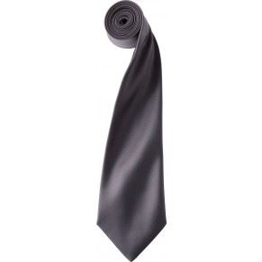 Saténová kravata "Colours", tmavě šedá