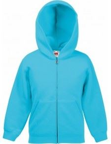 Classic Kids Hooded Sweat Jacket, azurově modrá