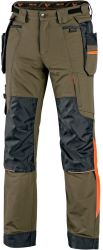 Kalhoty do pasu CXS NAOS, zelené - HV oranžové doplňky