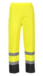 Kalhoty do deště Hi-Vis Classic Contrast, žluto-modré