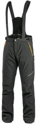 Zimní softshell kalhoty CXS TRENTON, černé/HV žluto-oranžové doplňky