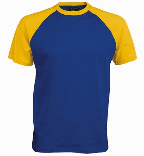Pánské tričko BASE BALL, royal blue-yellow