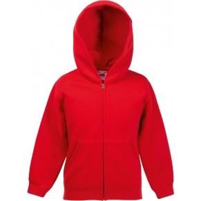 Classic Kids Hooded Sweat Jacket, červená