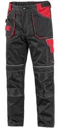 Kalhoty do pasu CXS ORION TEODOR, černo-červené