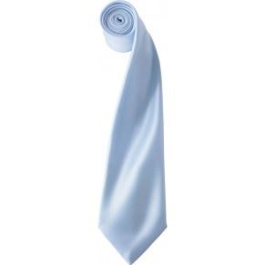 Saténová kravata, světle modrá