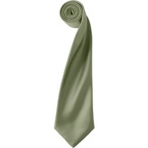 Saténová kravata, olivová 