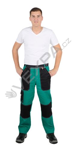 Kalhoty do pasu ALFA, zeleno-černé,pd