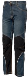 Jeans kalhoty ISSA EXTREME 8838B, modro-černé