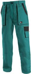 Kalhoty dámské CXS LUXY ELENA, zeleno-černé