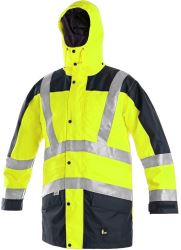 Zimní výstražná bunda 5 v 1 CXS LONDON, žluto-modrá