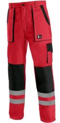 Kalhoty do pasu CXS  LUXY BRIGHT, červeno-černé
