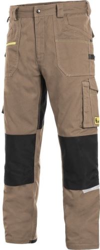 Kalhoty CXS STRETCH béžovo-černé