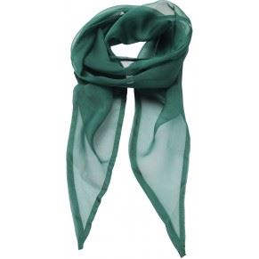 Dámský šifónový šátek, lahvově zelený