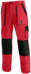 Kalhoty do pasu LUX JOSEF, červeno-černé