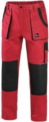 Kalhoty do pasu CXS LUXY JOSEF, červeno-černé