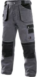 Kalhoty do pasu ORION TEODOR - zkrácené 170-176cm, šedo-černé