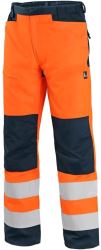 Výstražné kalhoty CXS HALIFAX se síťovinou, oranžovo-modré