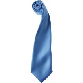 Saténová kravata, středně modrá
