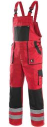 Kalhoty s laclem CXS LUXY BRIGHT, červeno-černé